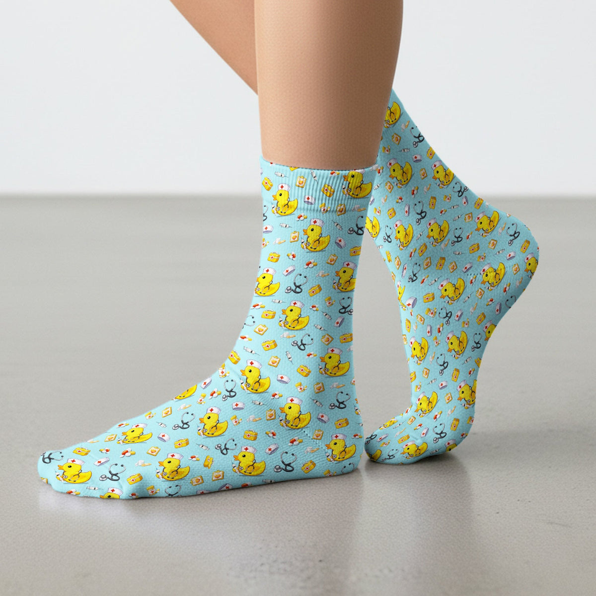 Medical Duck Nurse Socks