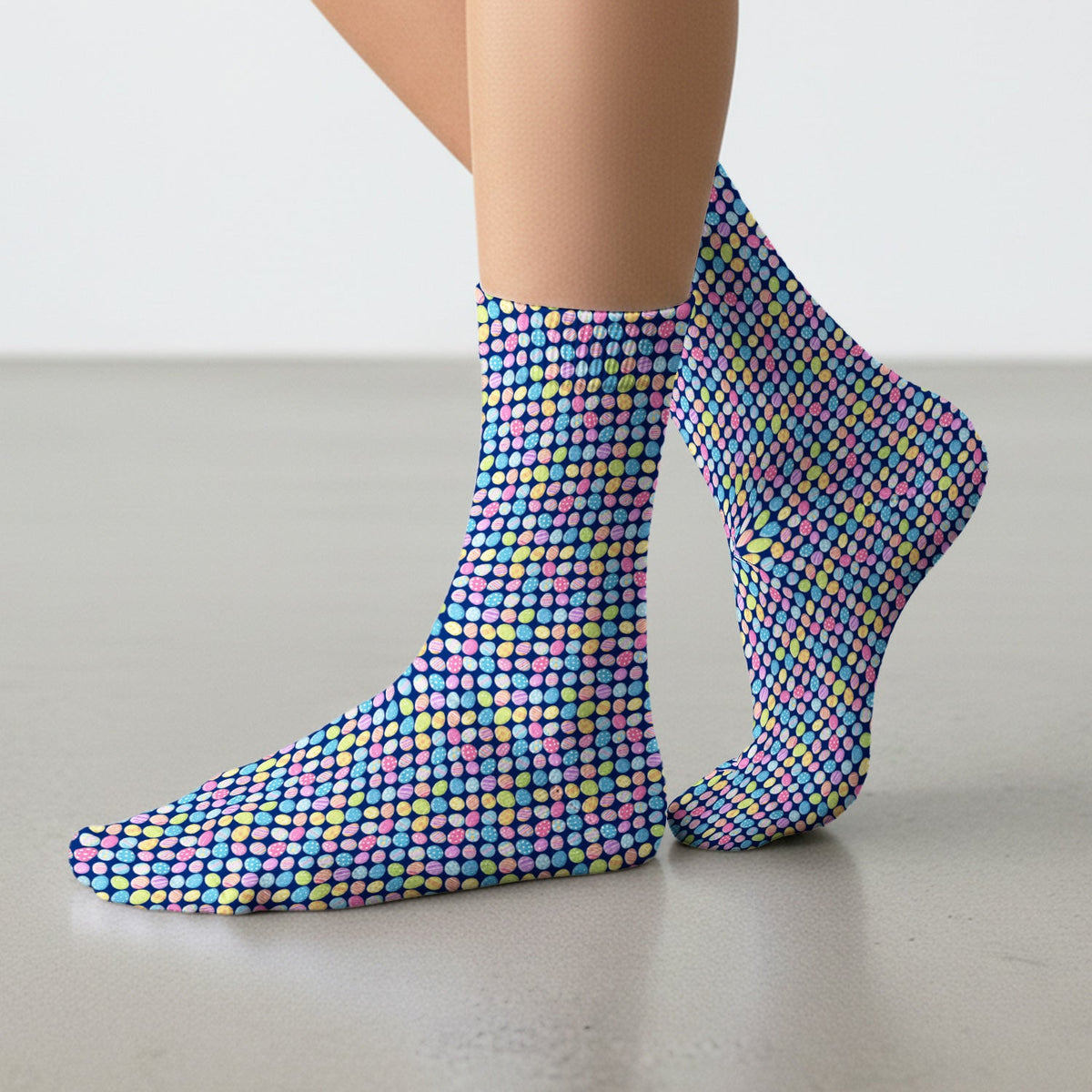 Colorful Easter Eggs Nurse Socks