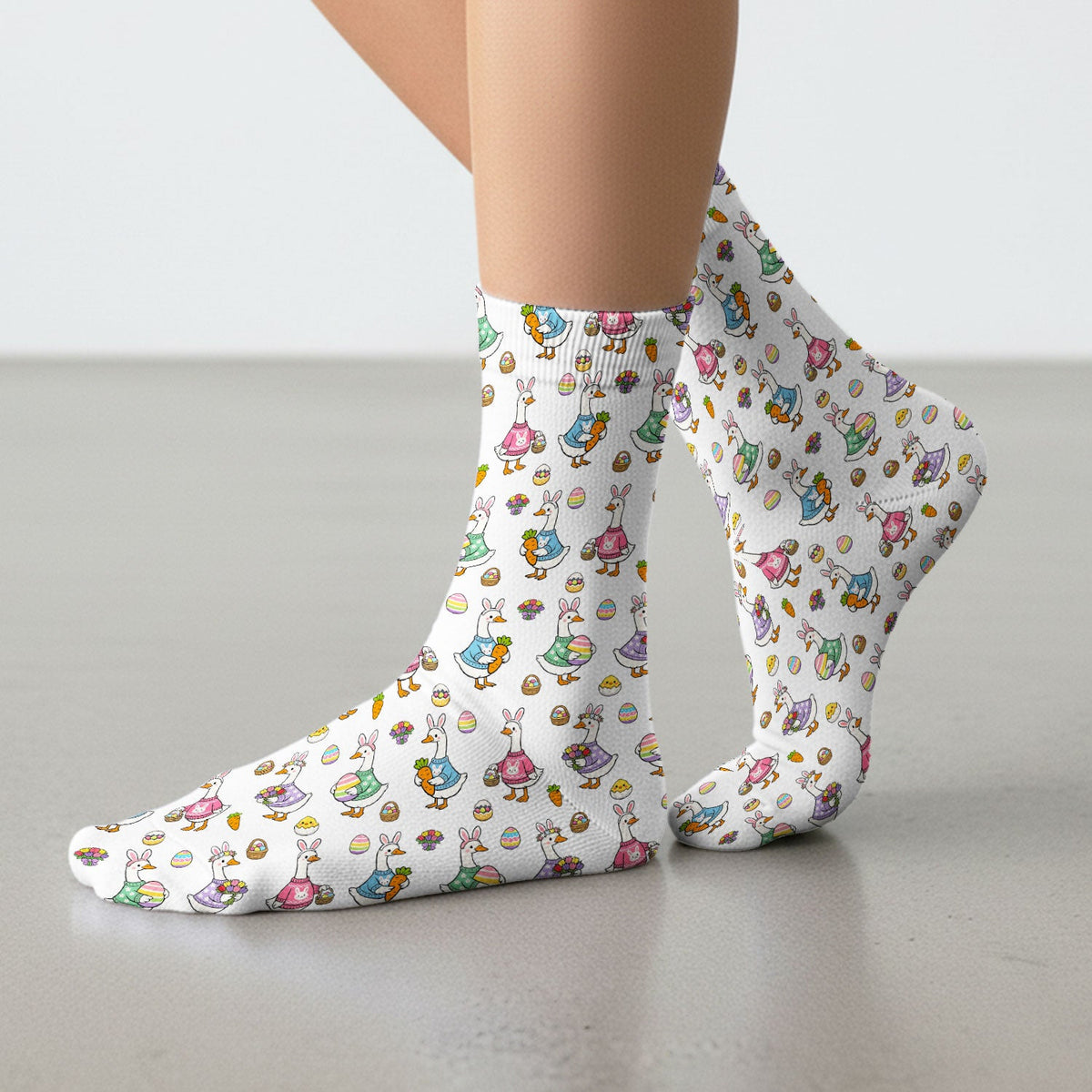 Easter Goose Nurse Socks