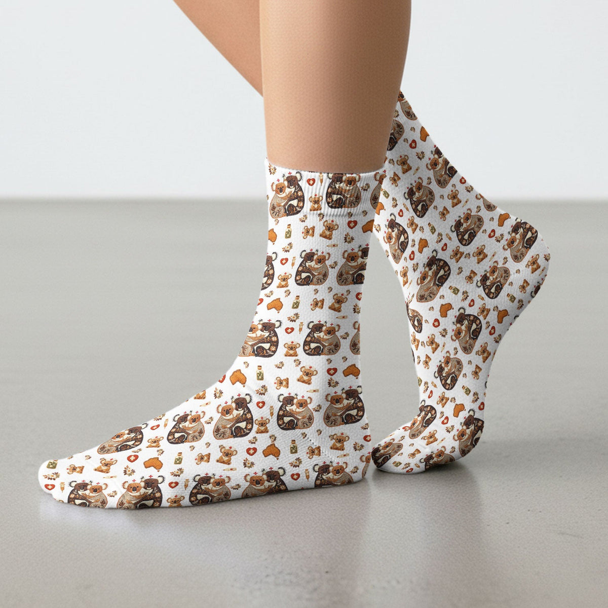 Koala Nurse Socks - Valentines Day Gift