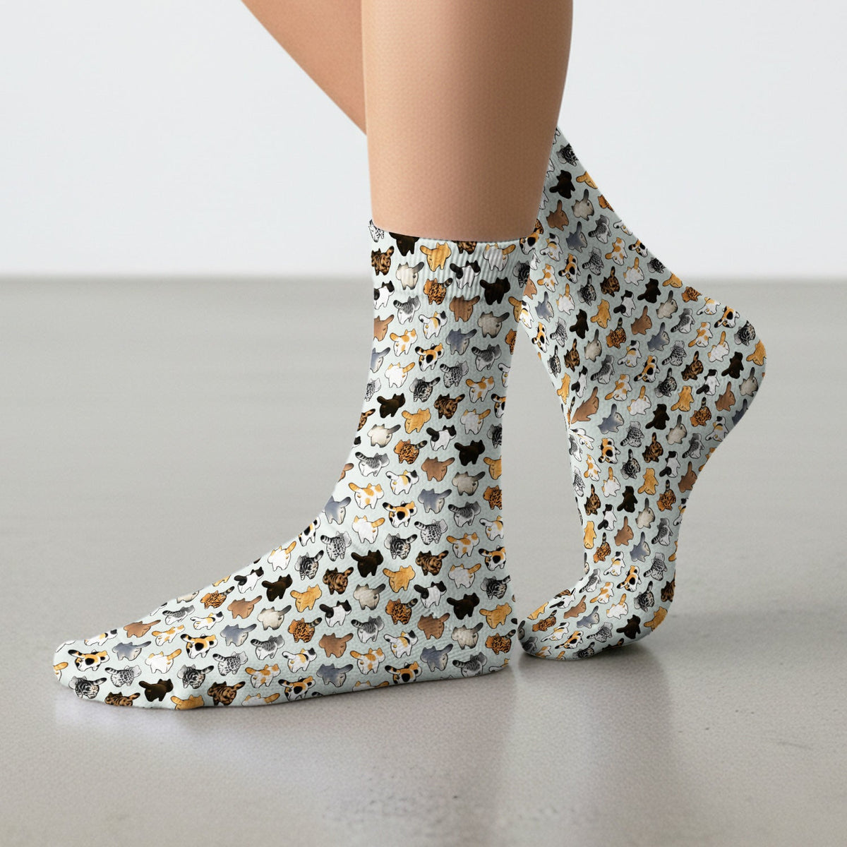 Cat Butt Nurse Socks