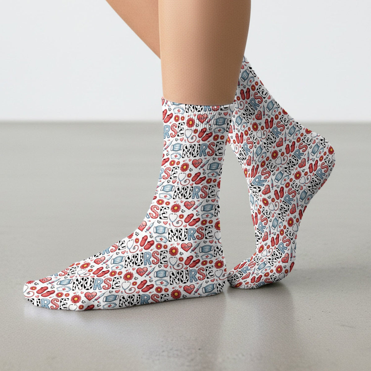 Medical Icon Nurse Socks