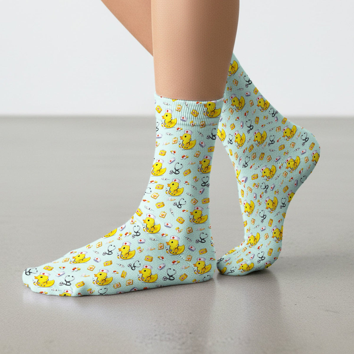 Medical Duck Nurse Socks