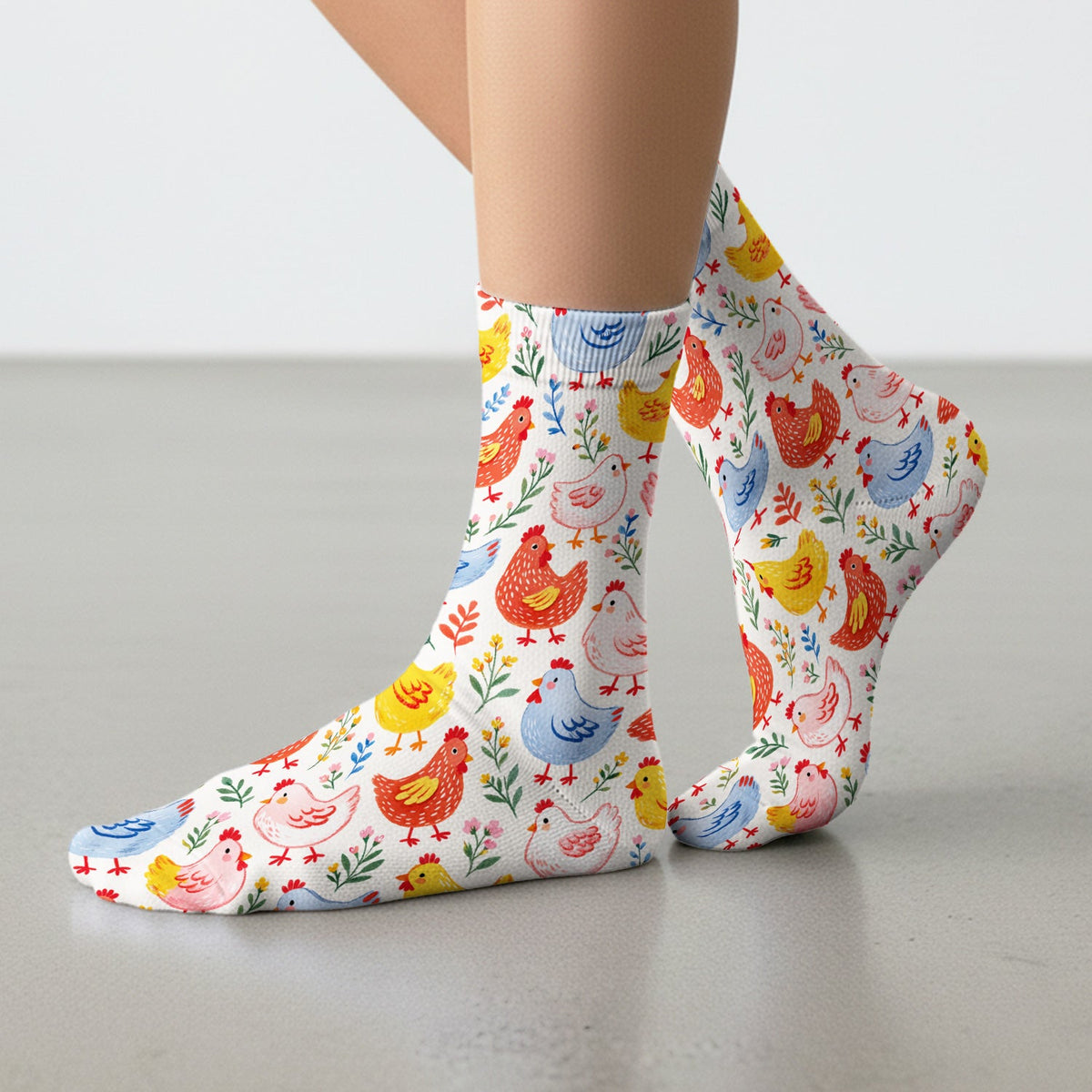 Fun Cartoon Hen Nurse Socks