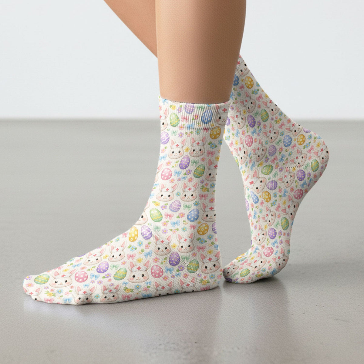 Bunny Egg Nurse Socks