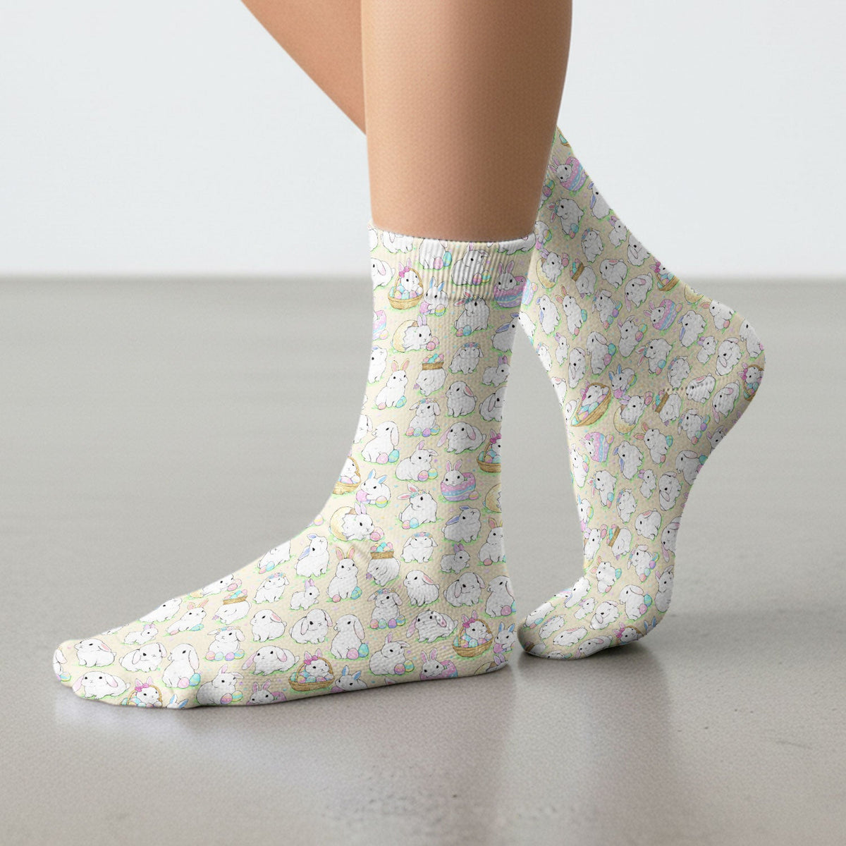 Bunny Egg Nurse Socks - Easter Gift