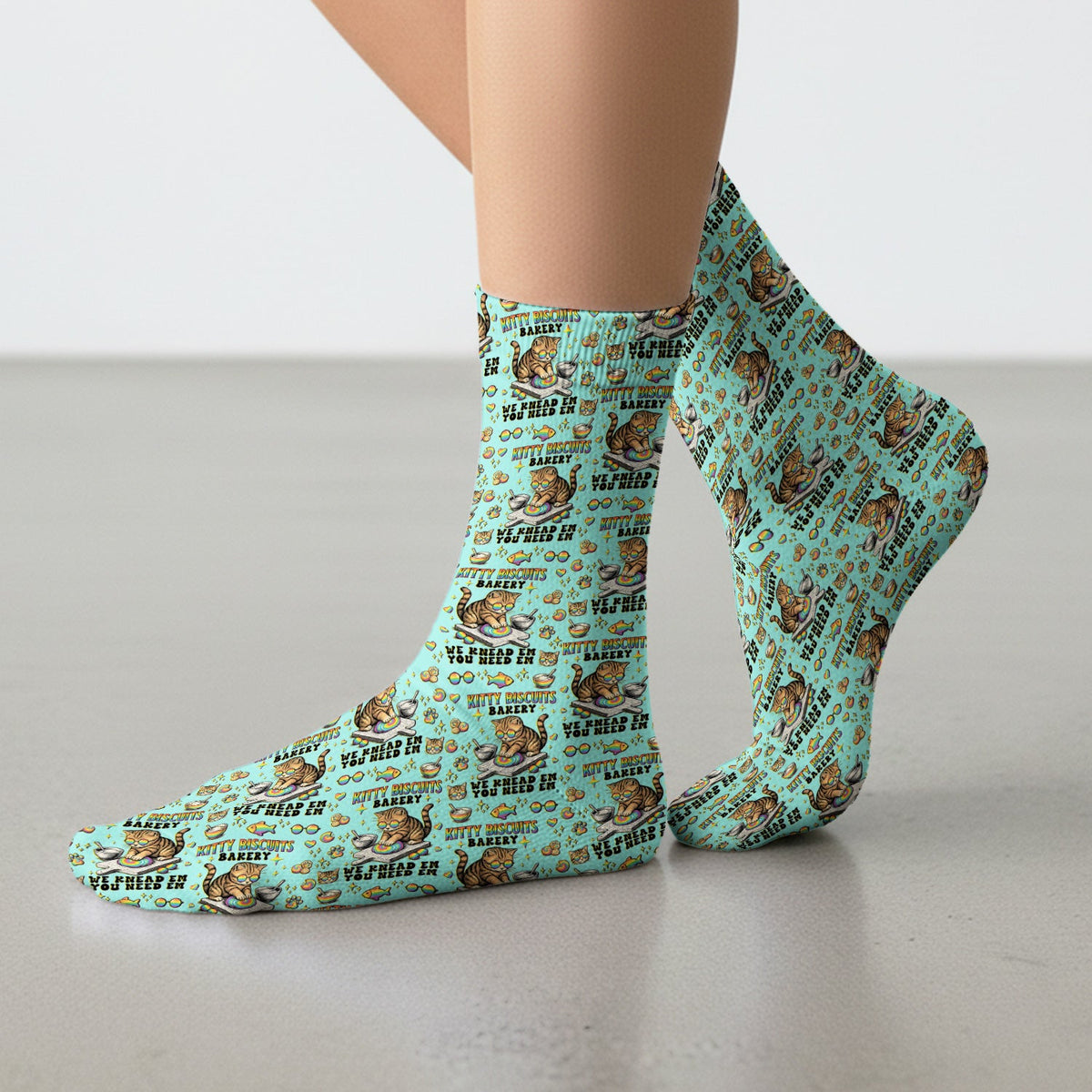 Pride Nurse Cat Baking Socks