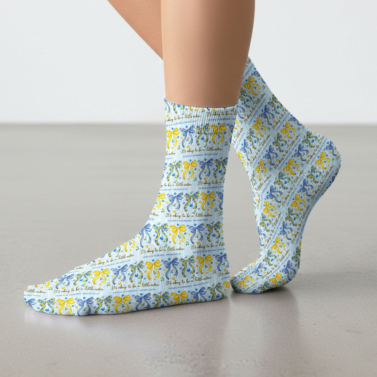 Down Syndrome Awareness Ribbon Nurse Socks