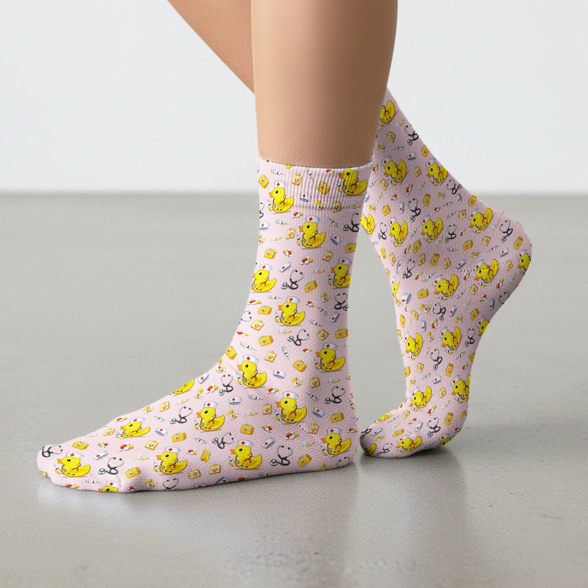 Medical Duck Nurse Socks