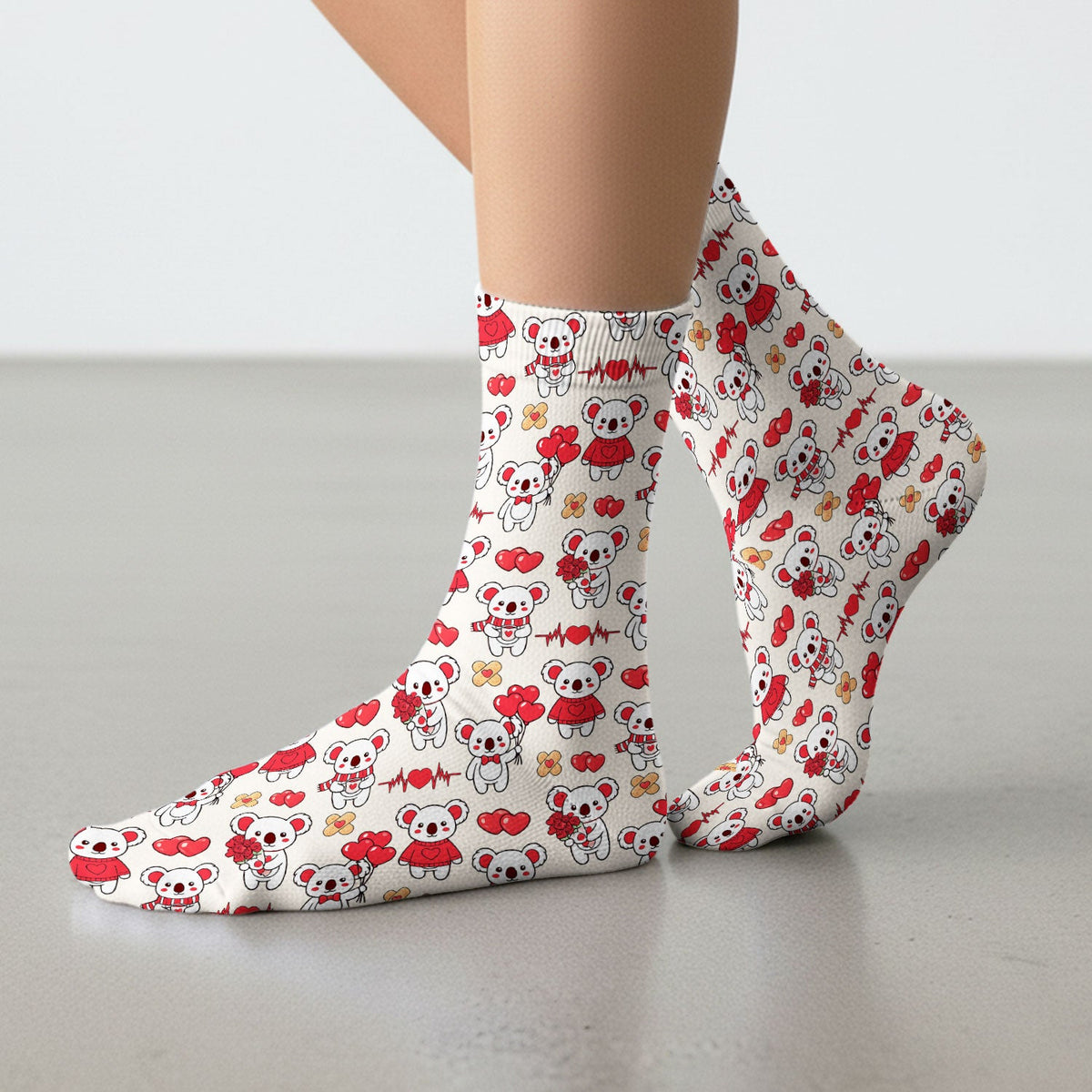 Sweet Koala Socks - Valentines Day Gift For Nurse