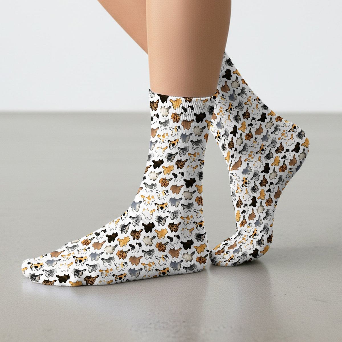 Cat Butt Nurse Socks