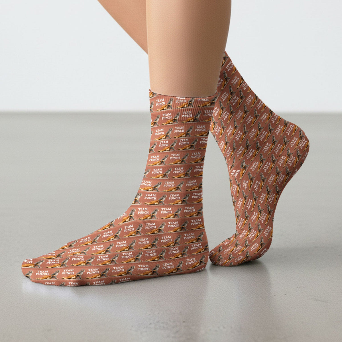 Team Punch Playful Monkey Nurse Socks