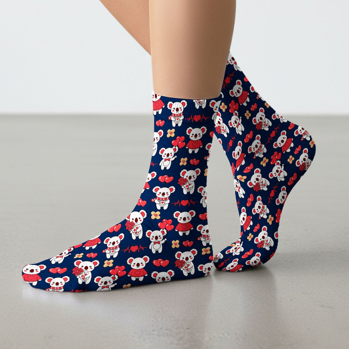 Sweet Koala Socks - Valentines Day Gift For Nurse