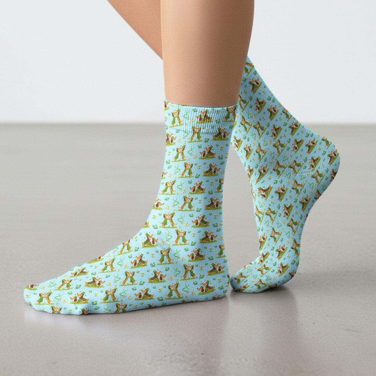 Valentine Dog Nurse Heart Socks