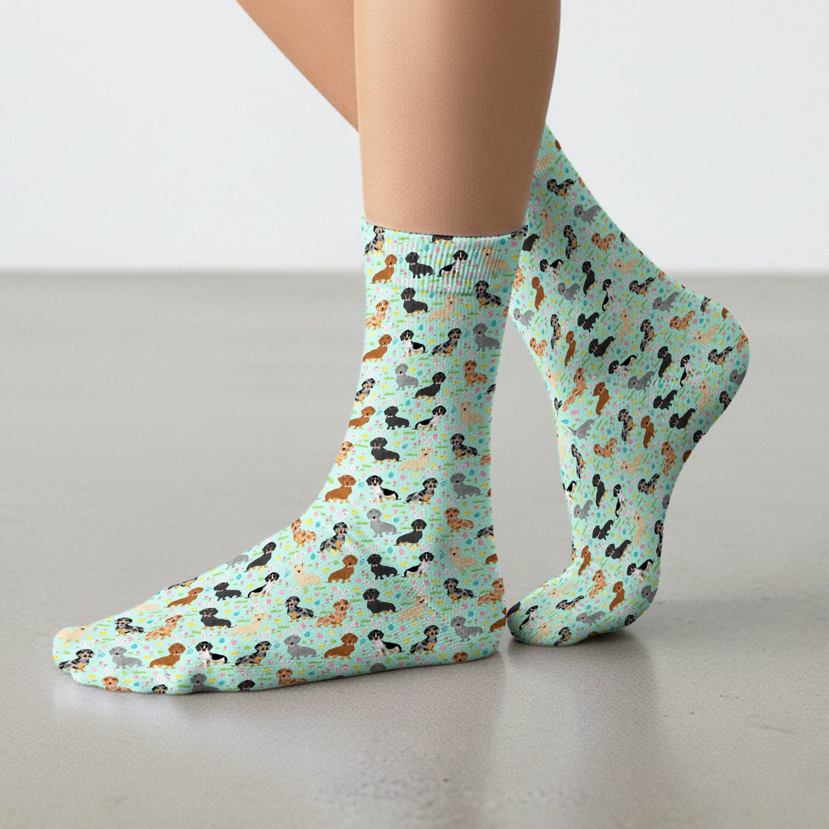 Dachshund Dog Nurse Socks - Easter Gift