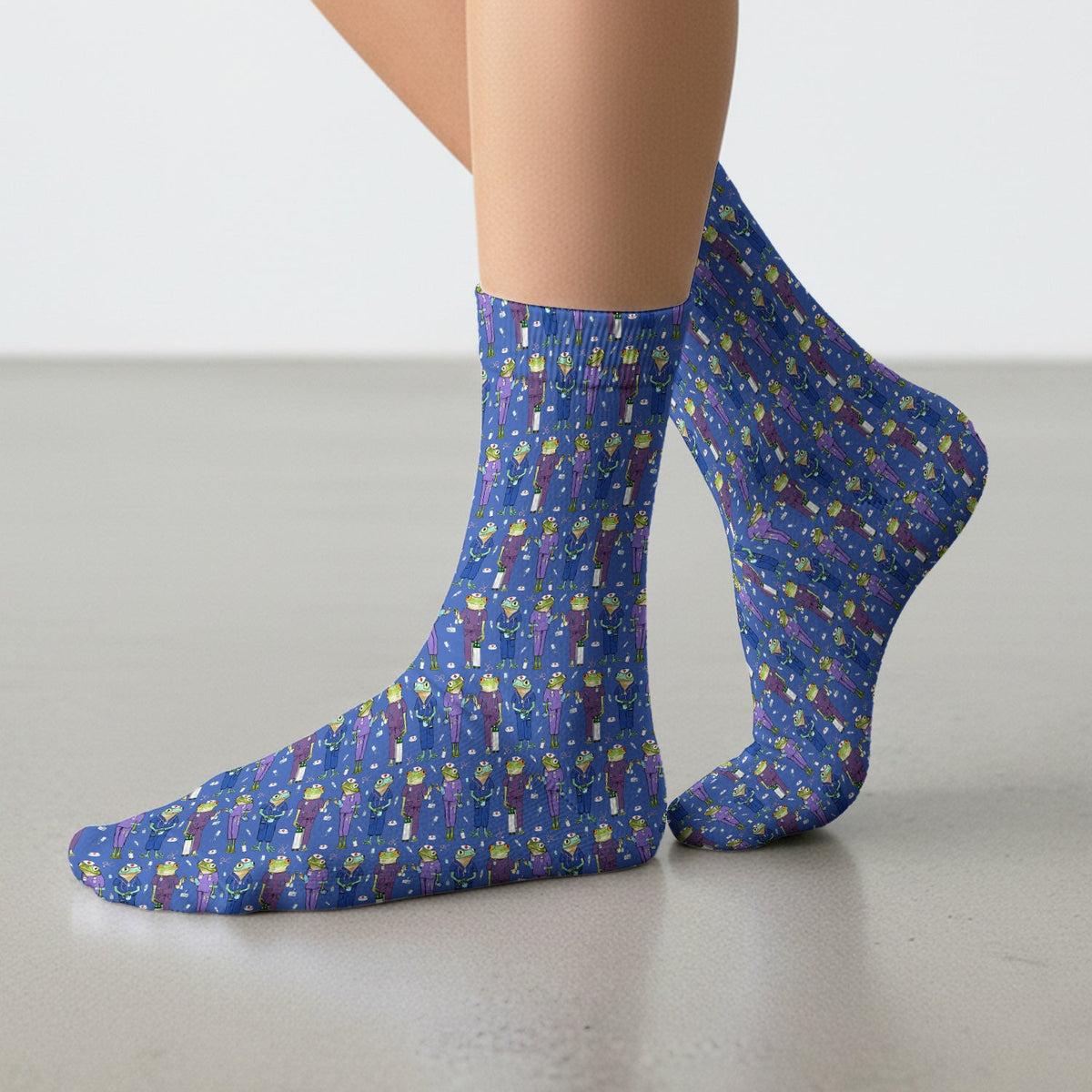 Frog Medical Crew Nurse Socks