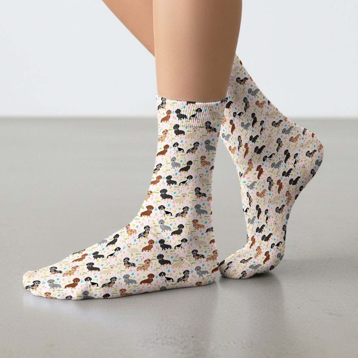 Dachshund Dog Nurse Socks - Easter Gift