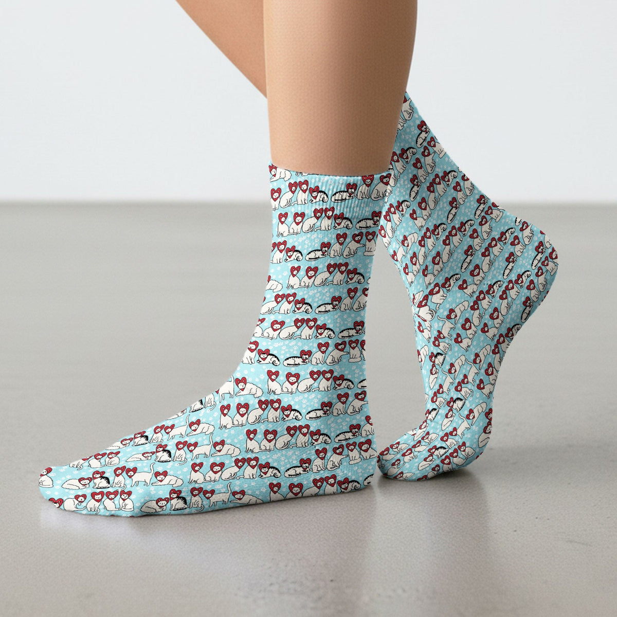 Cat Heart Nurse Socks