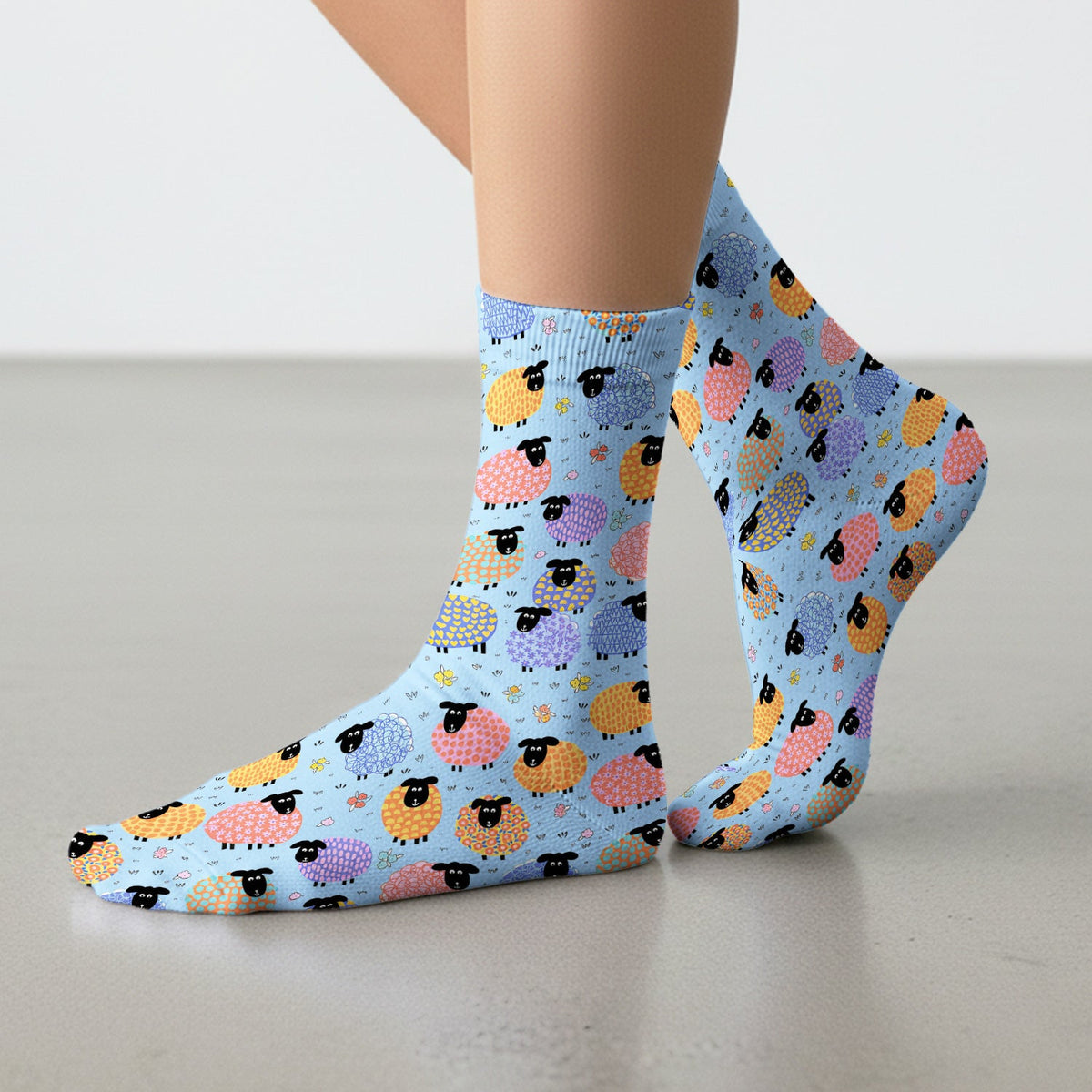 Colorful Sheep Nurse Socks