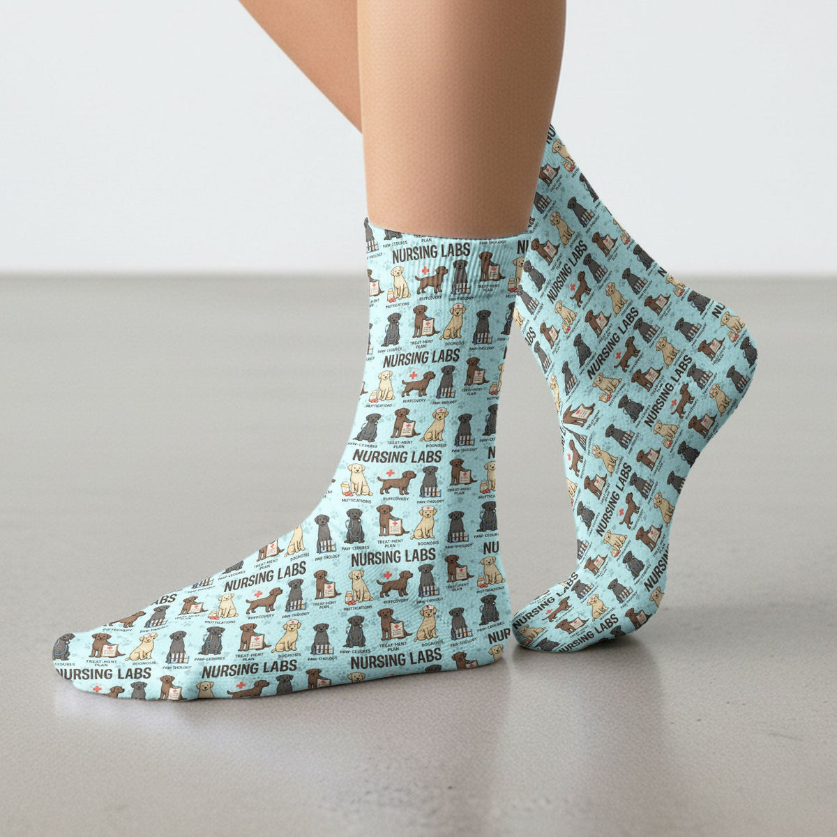 Lab Dog Nurse Socks