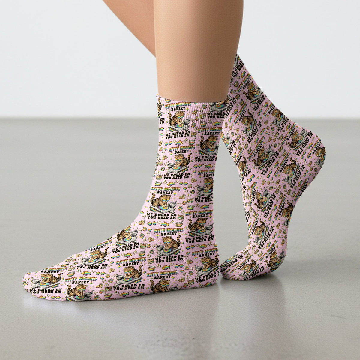 Pride Nurse Cat Baking Socks