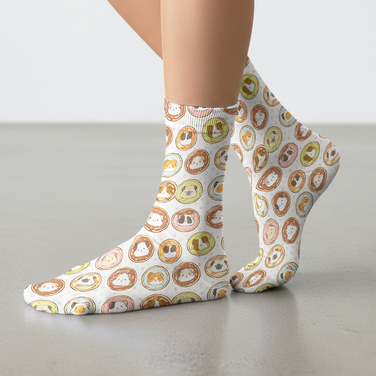 Guinea Pig Donut Nurse Socks