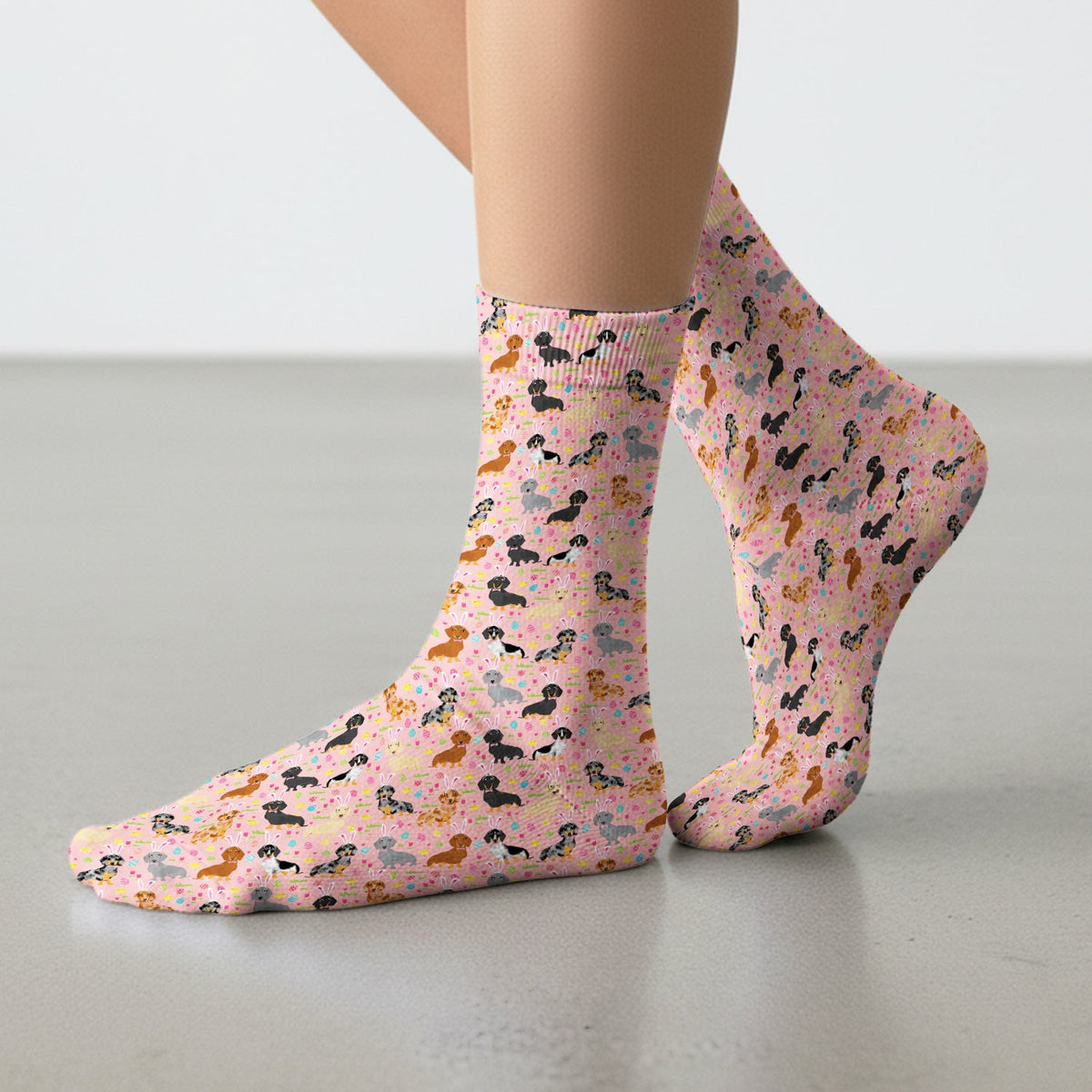 Dachshund Dog Nurse Socks - Easter Gift