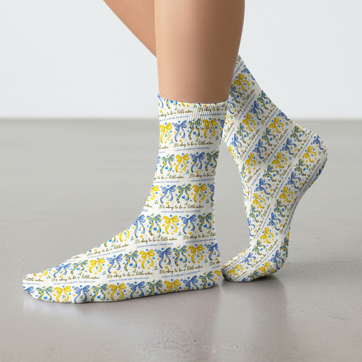 Down Syndrome Awareness Ribbon Nurse Socks