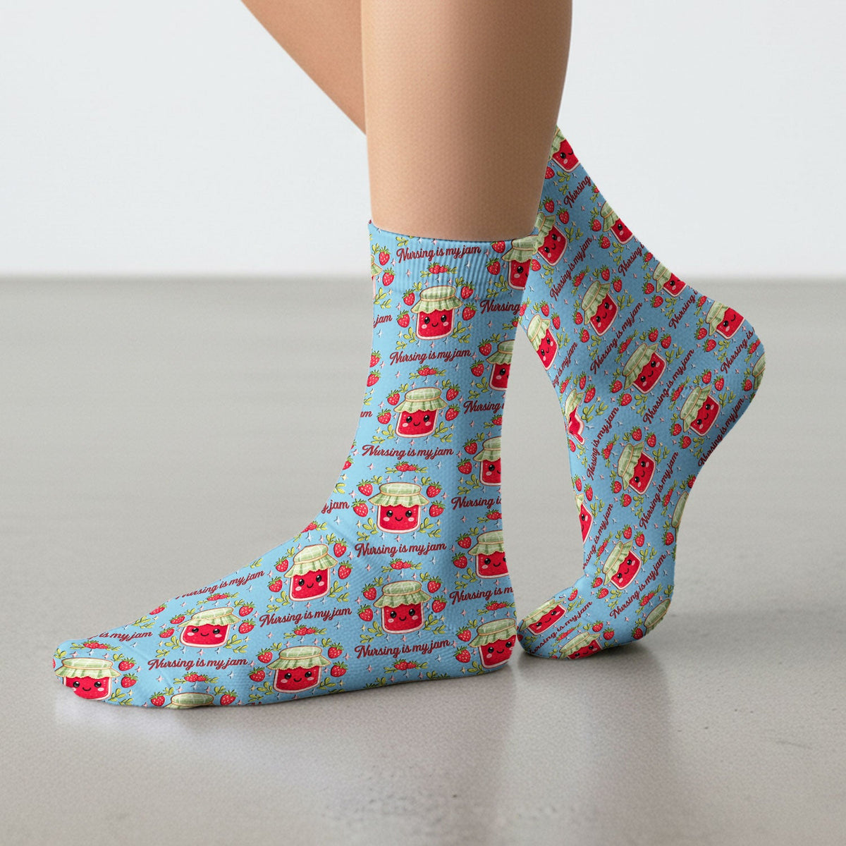 Strawberry Jam Nurse Socks