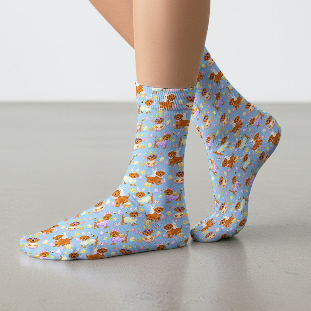Easter Dachshund Nurse Socks