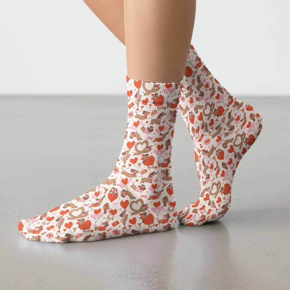 Dachshund Nurse Socks - Valentines Day Gift
