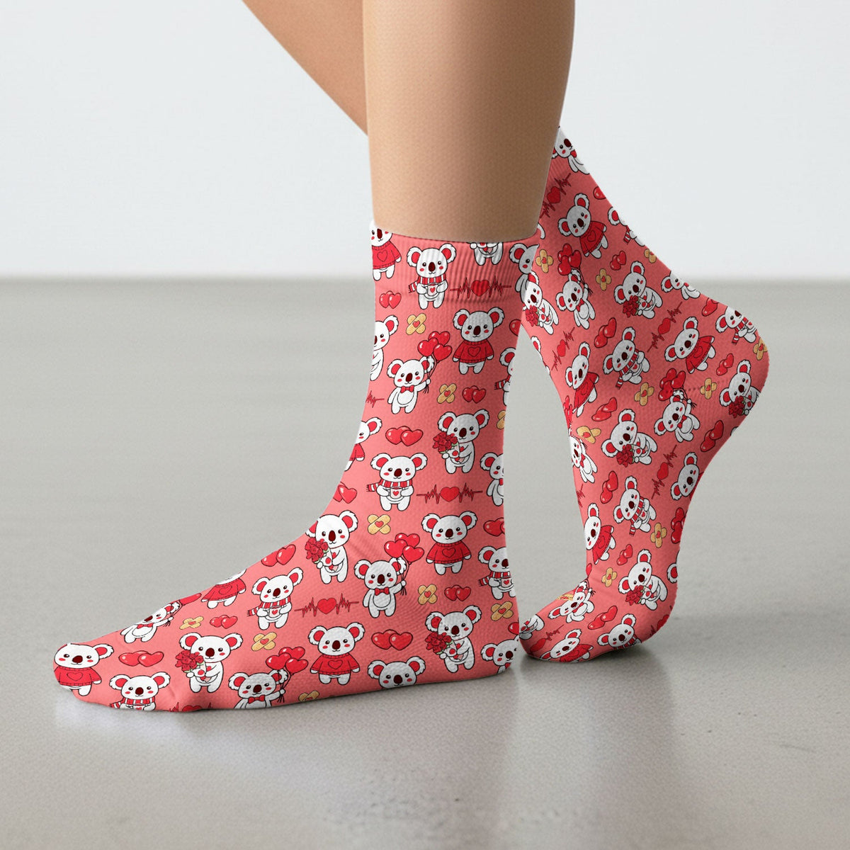 Sweet Koala Socks - Valentines Day Gift For Nurse