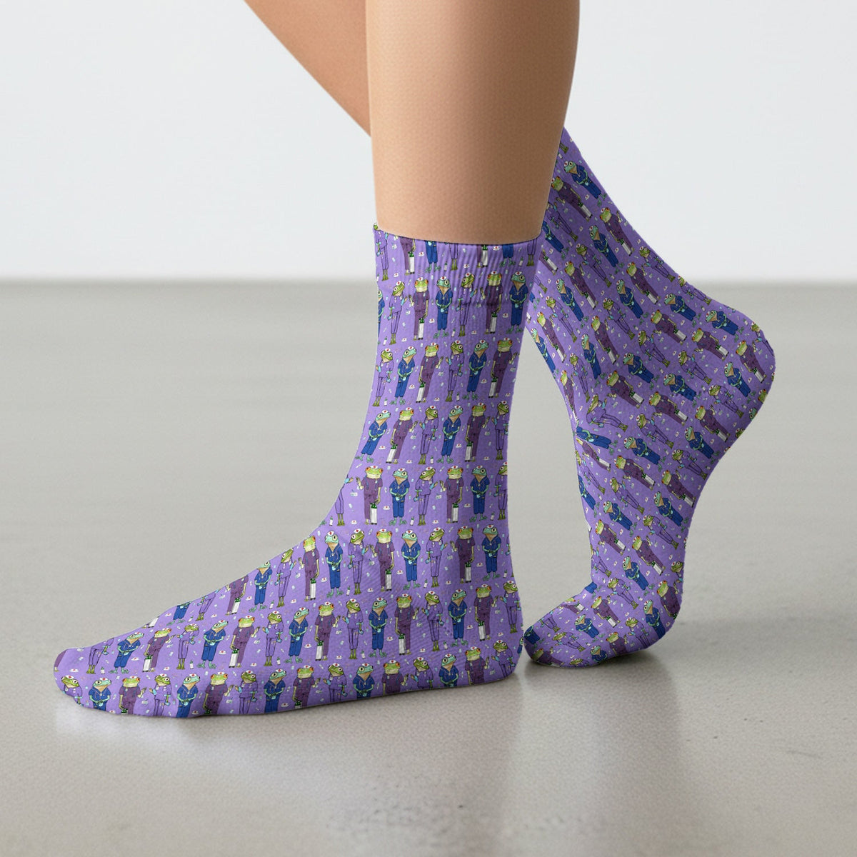 Frog Medical Crew Nurse Socks
