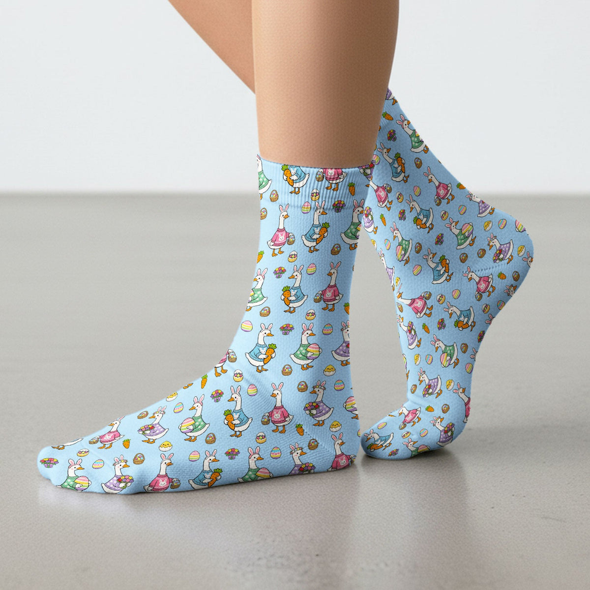 Easter Goose Nurse Socks