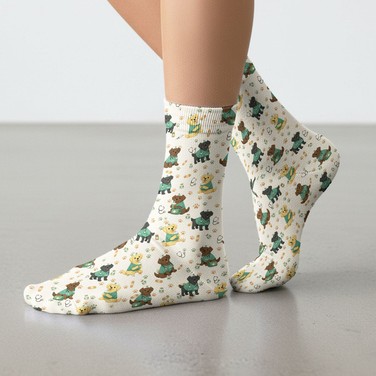 Labrador Retriever Nurse Socks
