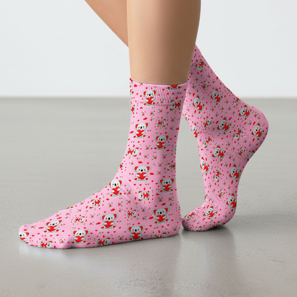 Valentine Koala Heart Nurse Socks