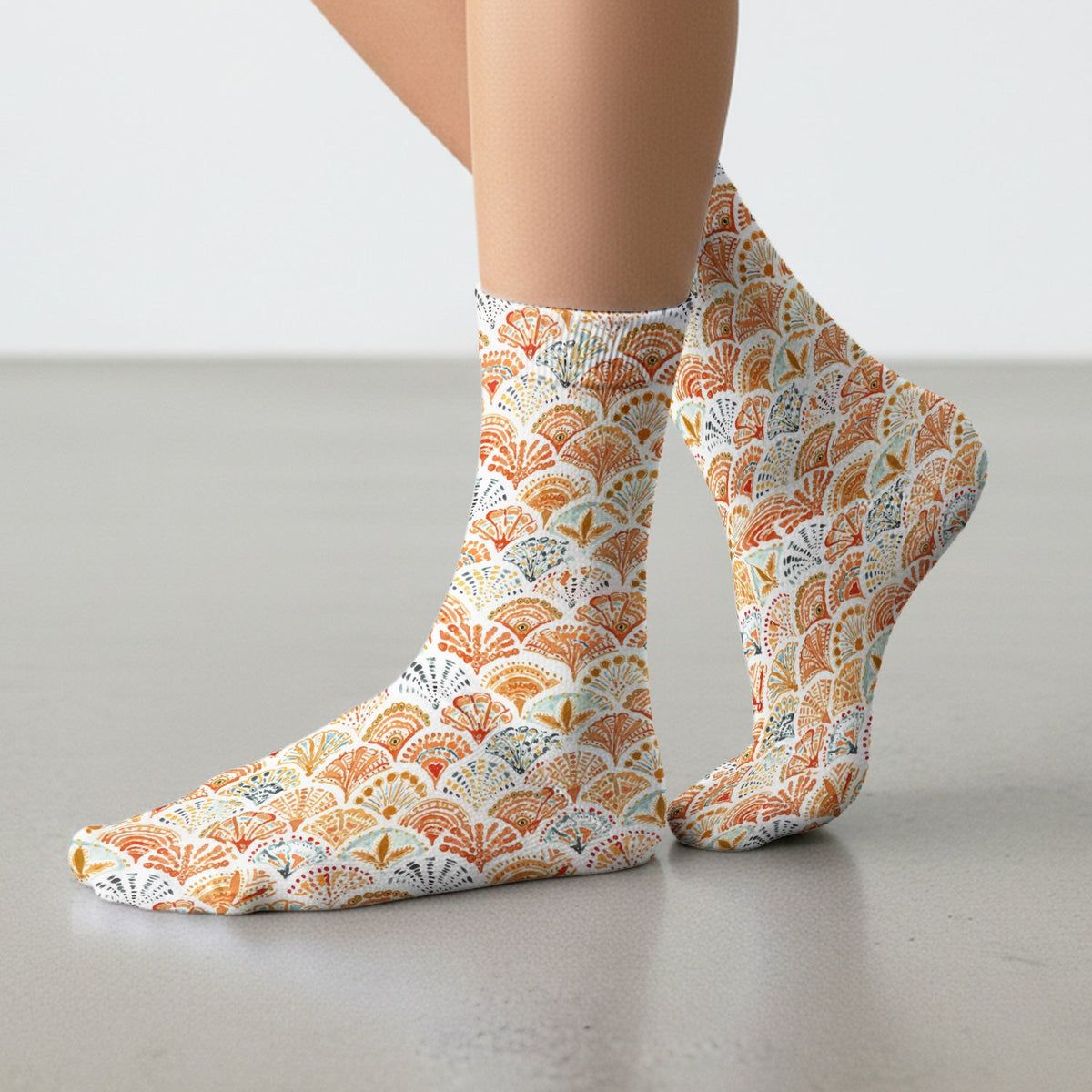 Cute Boho Fan Nurse Socks
