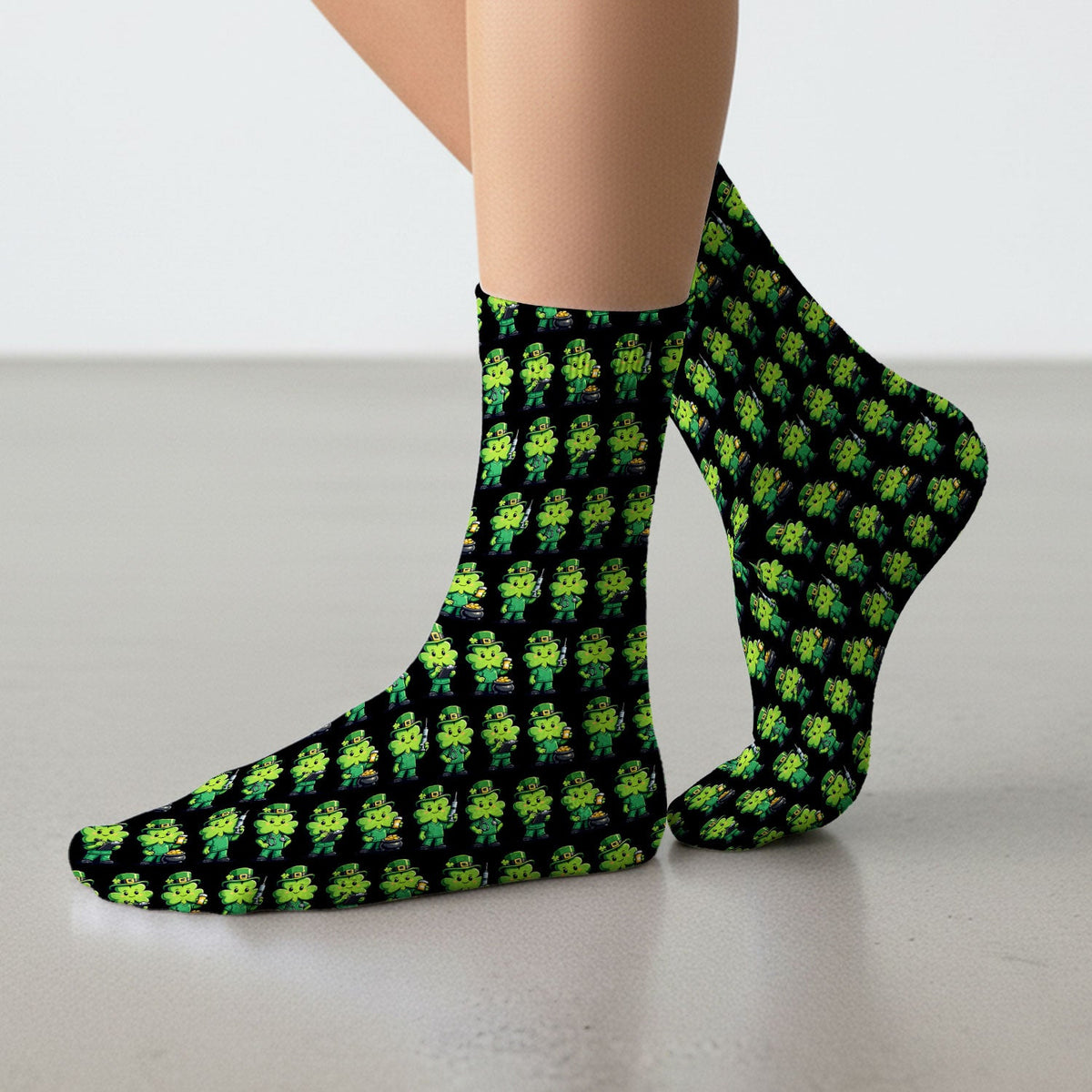 St Patrick Leprechaun Nurse Socks