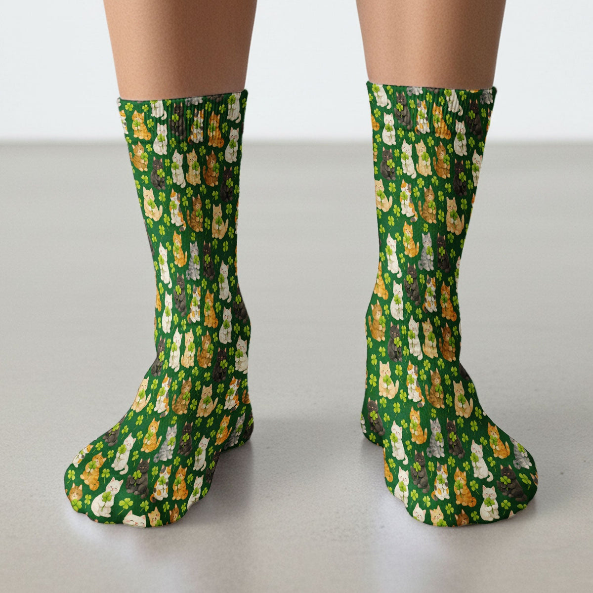 Black Cat Nurse Socks - St Patricks Day Gift