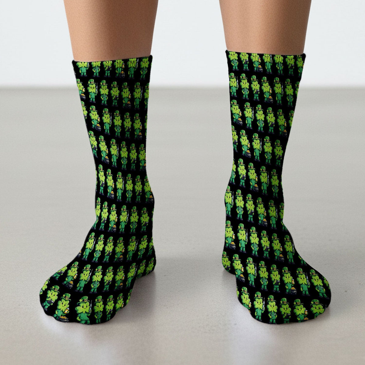 St Patrick Leprechaun Nurse Socks