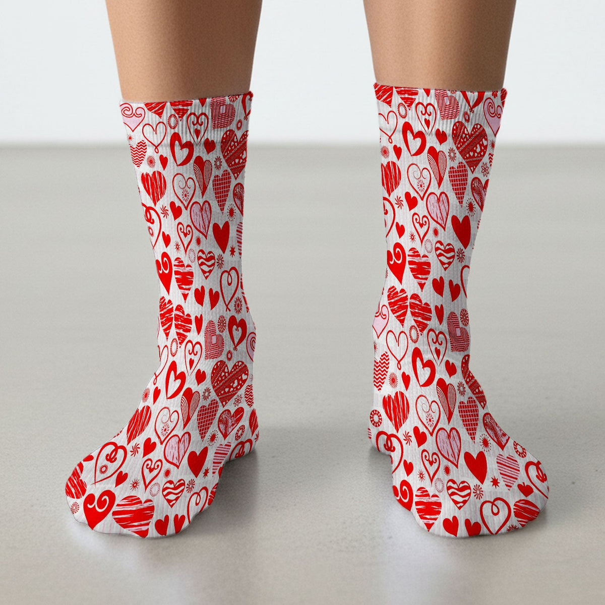 Valentine Heart Nurse Socks - Valentines Day Gift