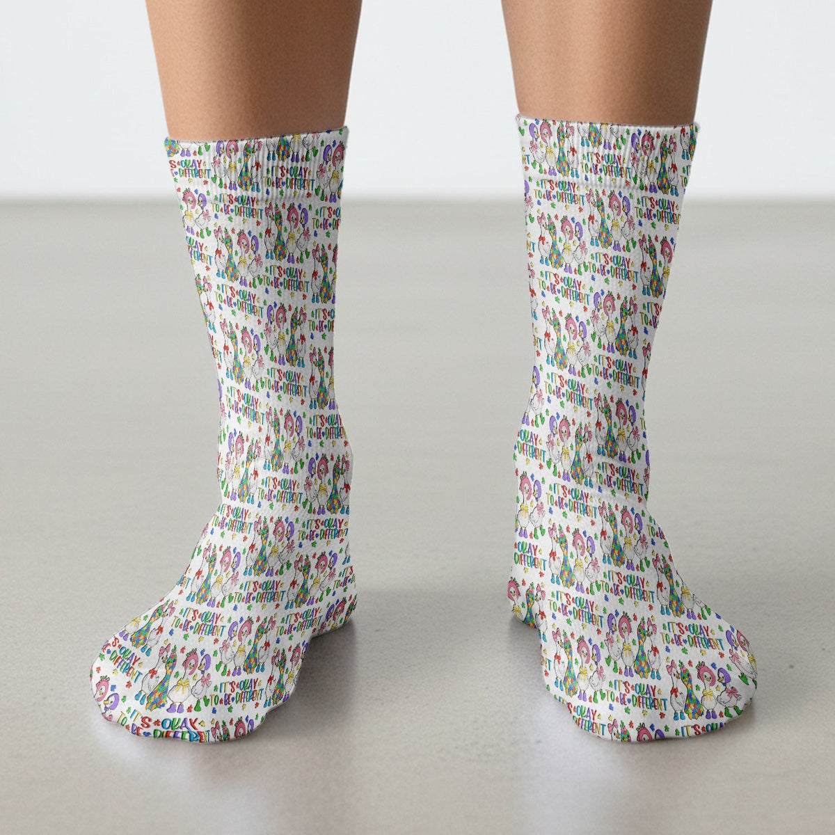 It's Okay To Be Different Duck Nurse Socks