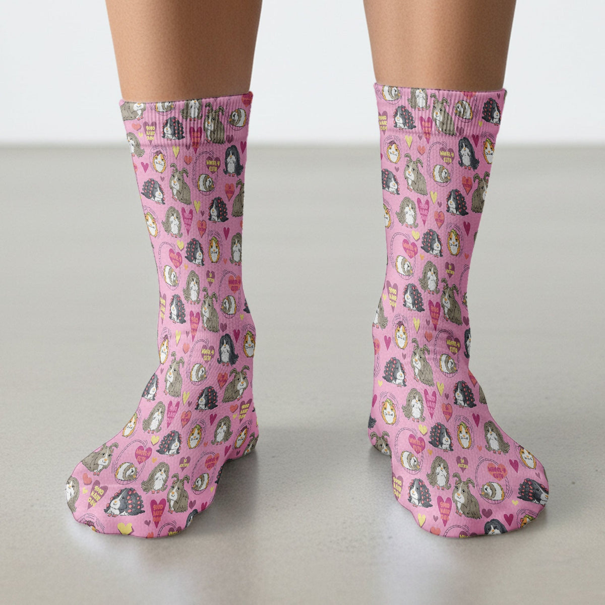 Guinea Pig Heart Nurse Socks