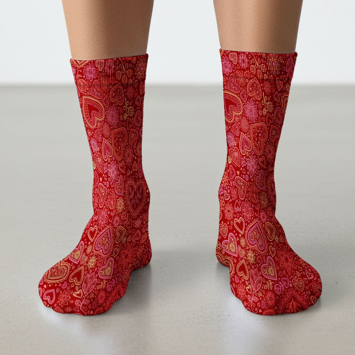 Valentine Heart Nurse Socks