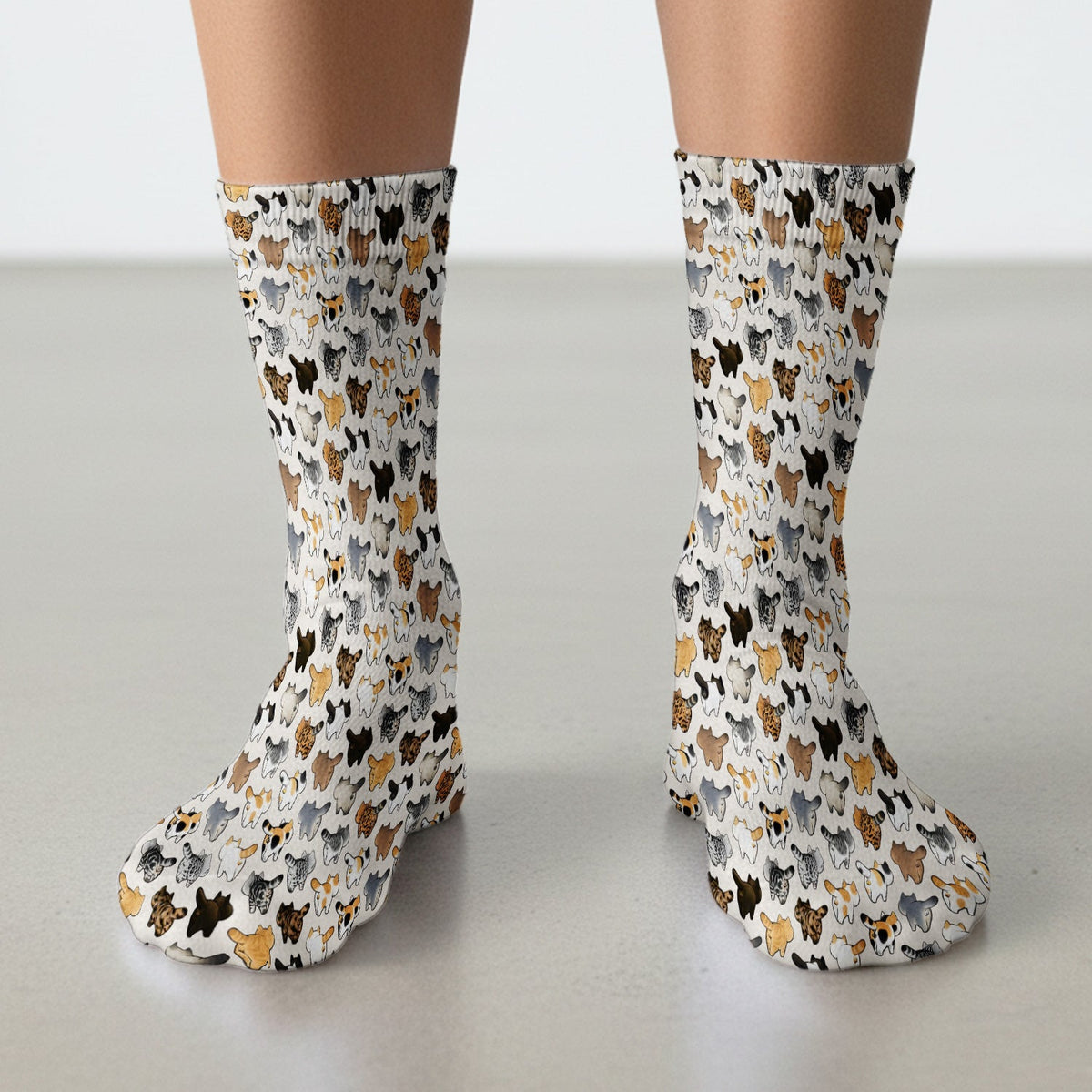 Cat Butt Nurse Socks