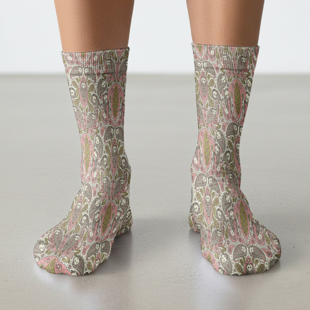 Opossum Paisley Nurse Socks