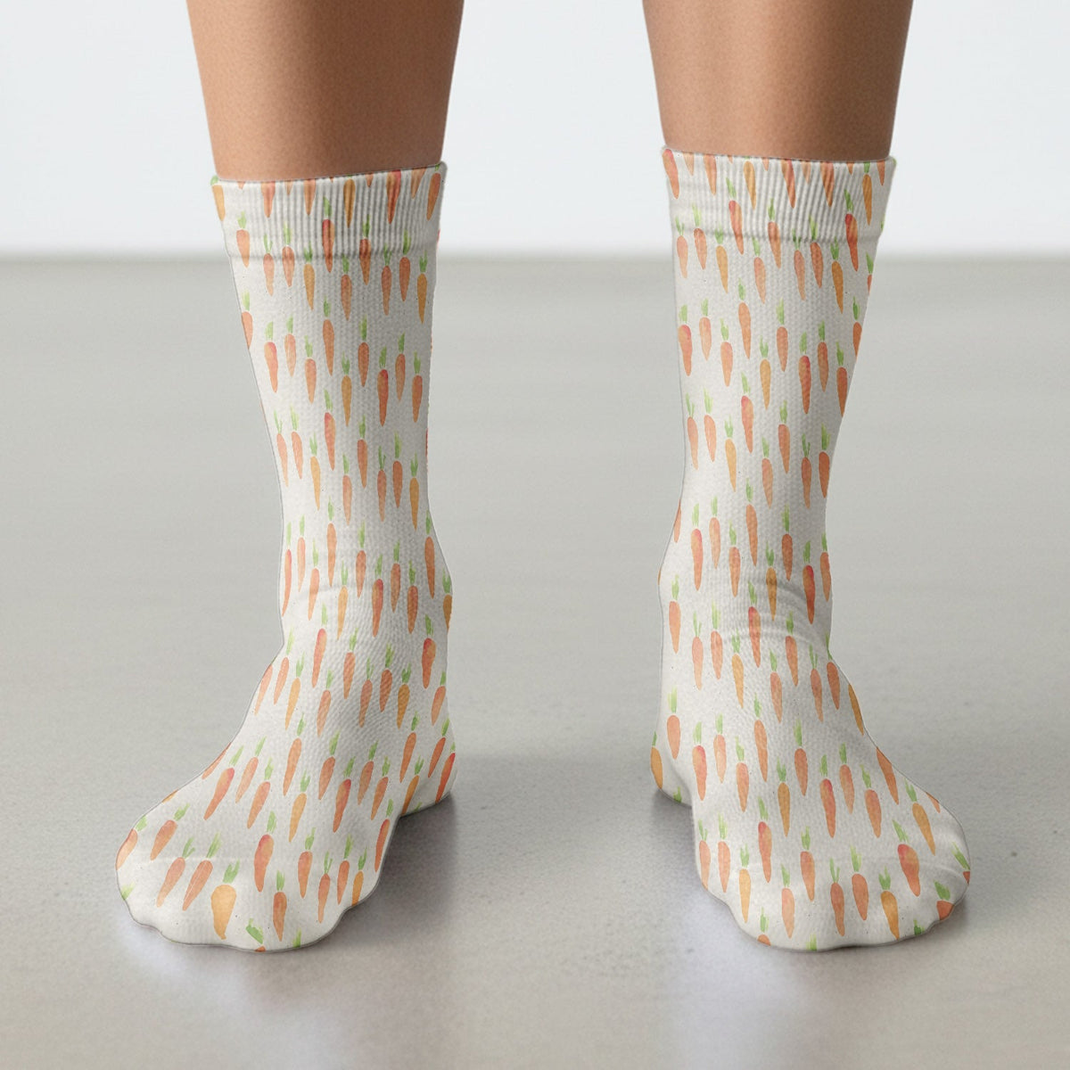 Simple Carrot Nurse Socks