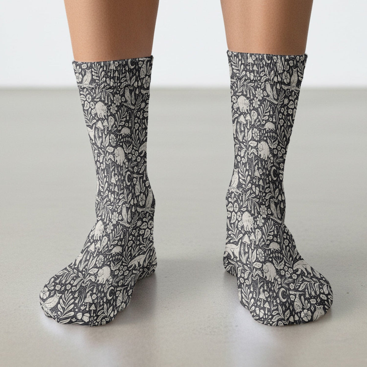 Woodland Animal Forest Nurse Socks