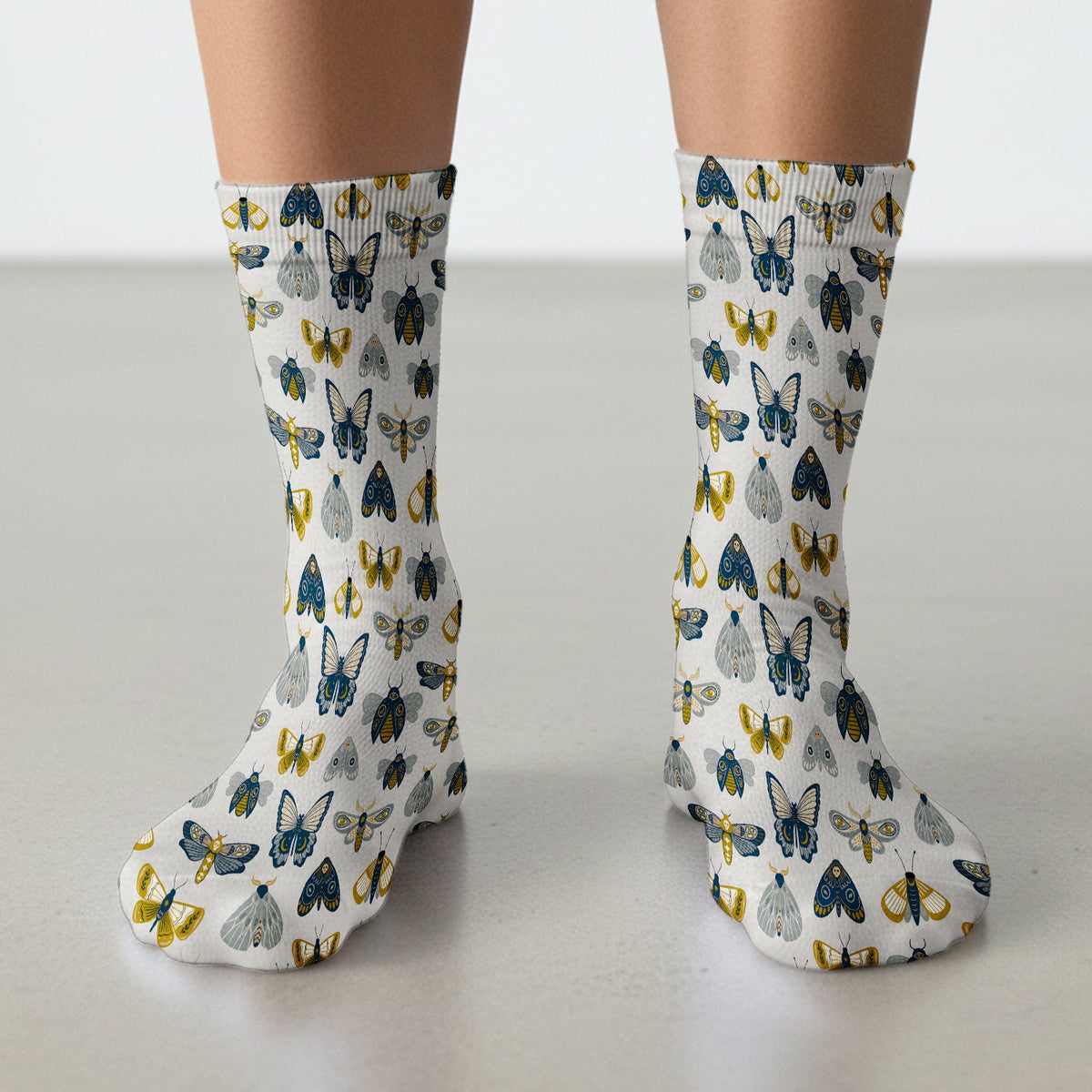 Butterfly Moth Insect Nurse Socks