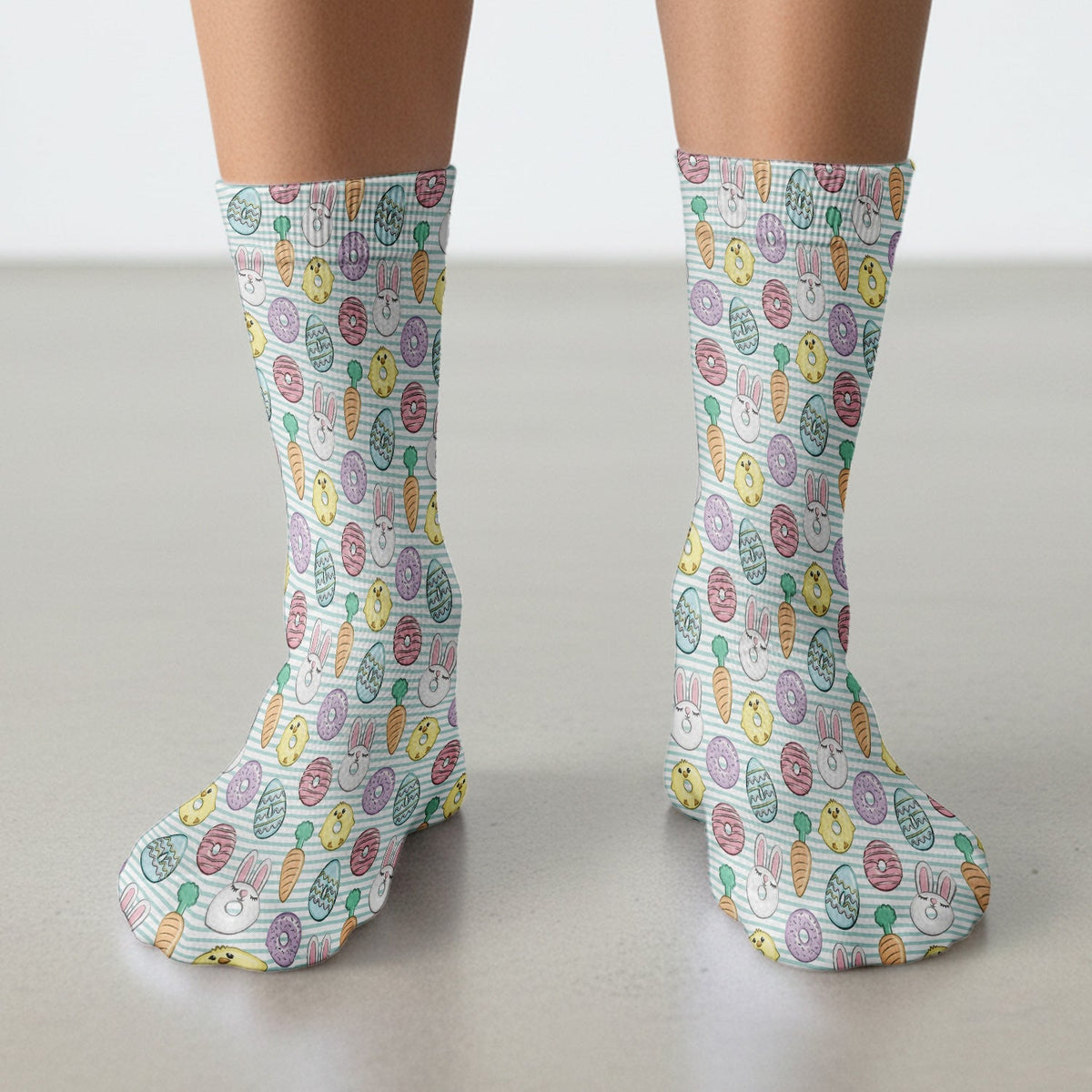 Chick Bunny Nurse Socks - Easter Gift